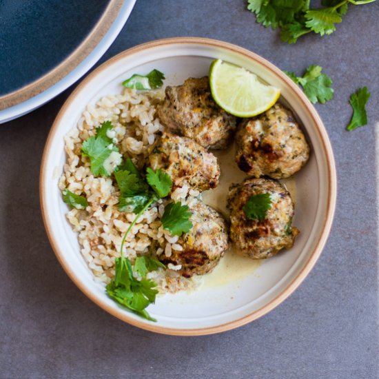 Thai Chicken Meatballs