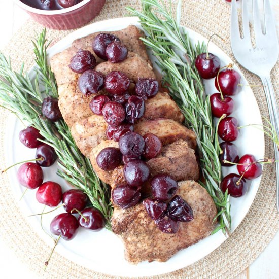 Cherry Balsamic Pork Chops