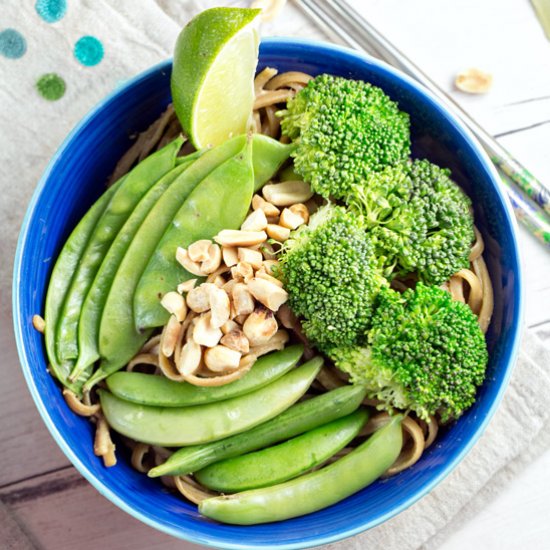 Thai Peanut Noodle Stir Fry