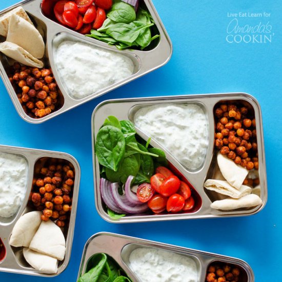 Chickpea Gyro Lunch Boxes