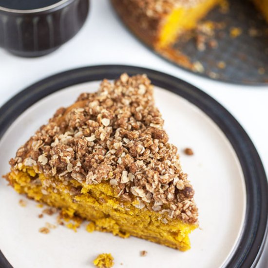 Pumpkin Coffee Cake with Streusel