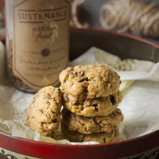 Hazelnut Chocolate Granola Cookies