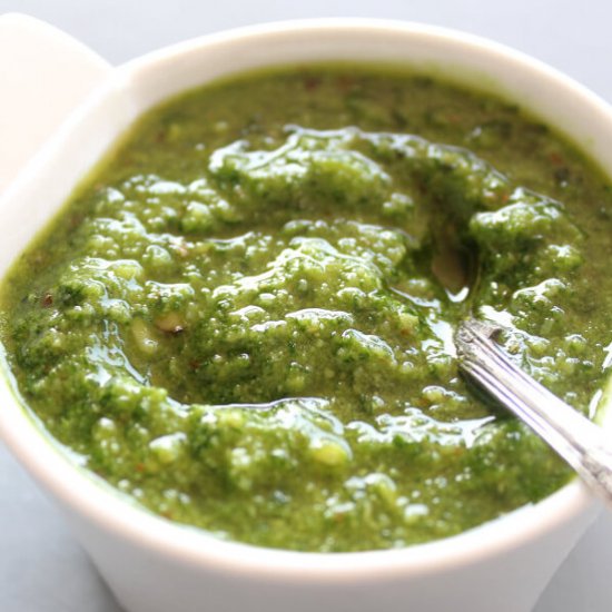 Simple Homemade Fresh Basil Pesto