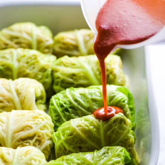 Low Carb Enchilada Cabbage Rolls