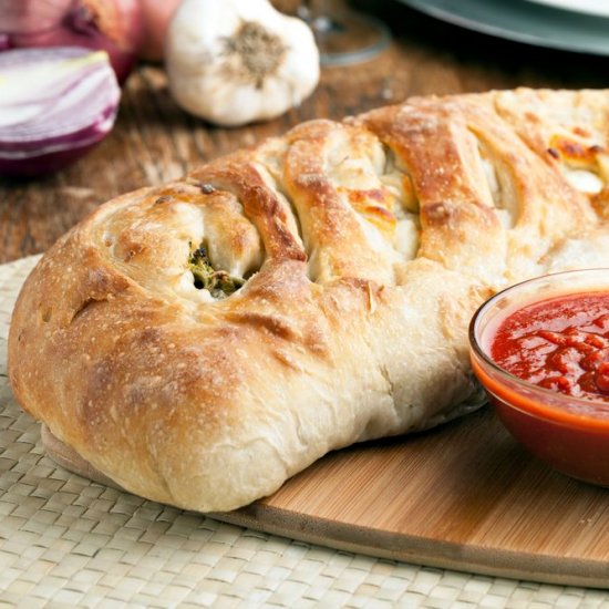 Veggie Cheese Stromboli