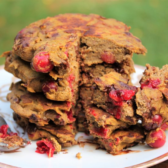 Cranberry Chocolate Chip Pancakes