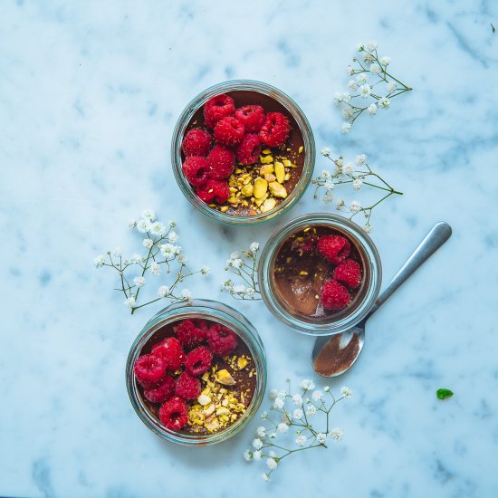 Light Chocolate Nut Butter Pots