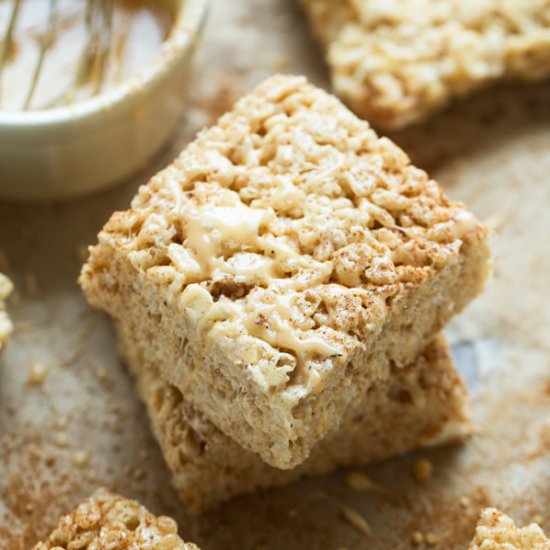 Brown Butter Rice Krispie Treat