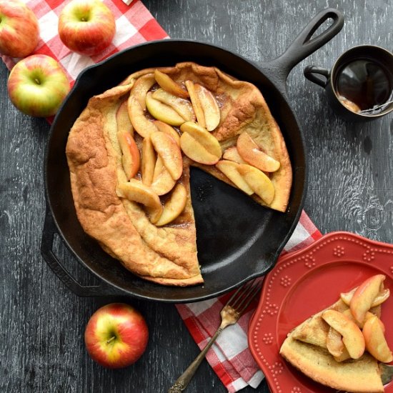 Cinnamon Apple Topped Dutch Baby