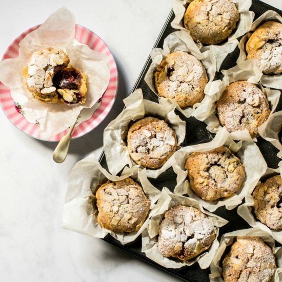 Vegan Cherry Bakewell Tarts