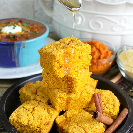 Gluten Free Pumpkin Cornbread