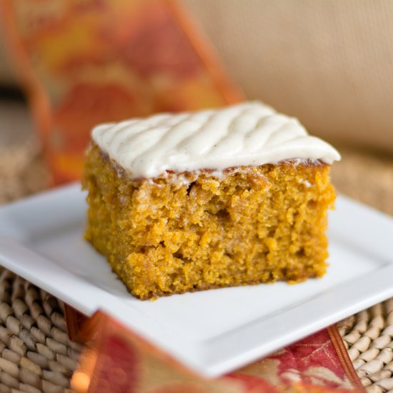 Decadent Pumpkin Sheet Cake