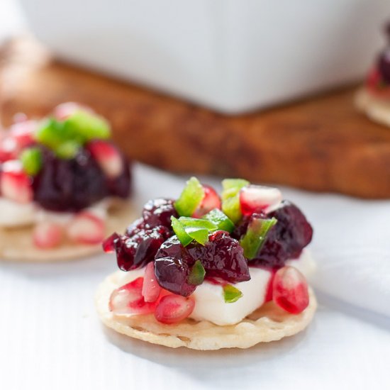 Cranberry Jalapeño Whipped Feta Dip