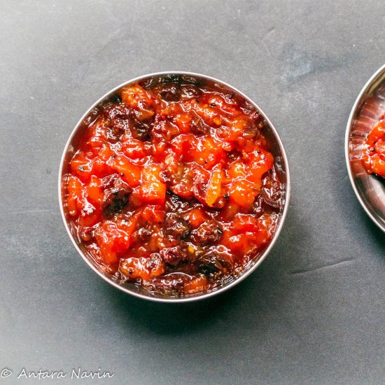 Raw Mango-Raisins Chutney