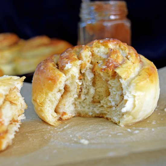 Apple Butter Cinnamon Rolls