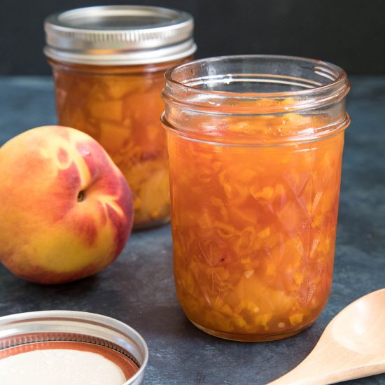 Scotch Bonnet-Peach Pepper Jam