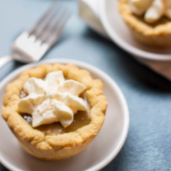 Individual Butterscotch Pies