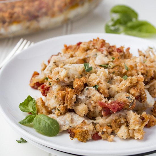 Bruschetta Chicken Bake