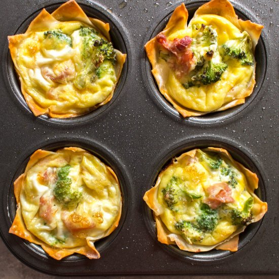 Breakfast Wonton Egg Cups