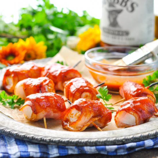 Bacon Wrapped Chicken Bites