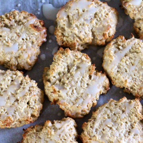 Coconut and Lime Oatmeal Biscuits