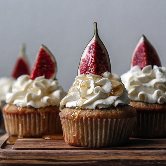 Brown Butter Fig Cupcakes