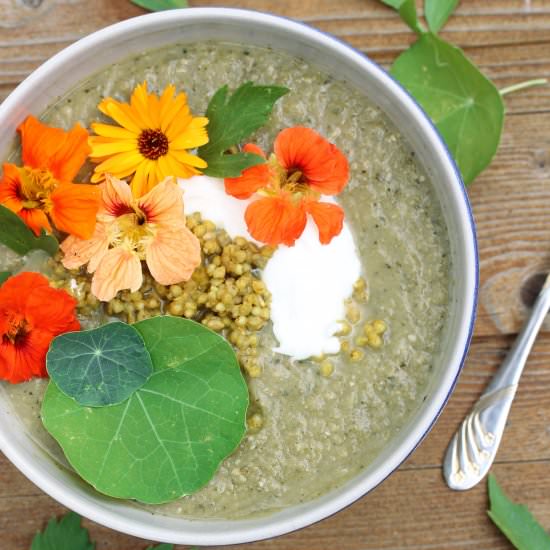 Creamy Vegan Zucchini Soup