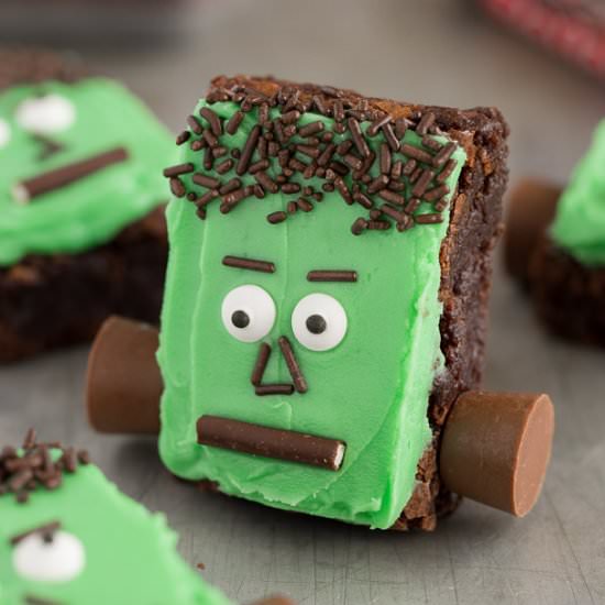 Frankenstein Brownies