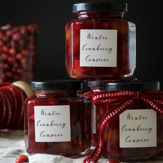 Spiced Winter Cranberry Conserve