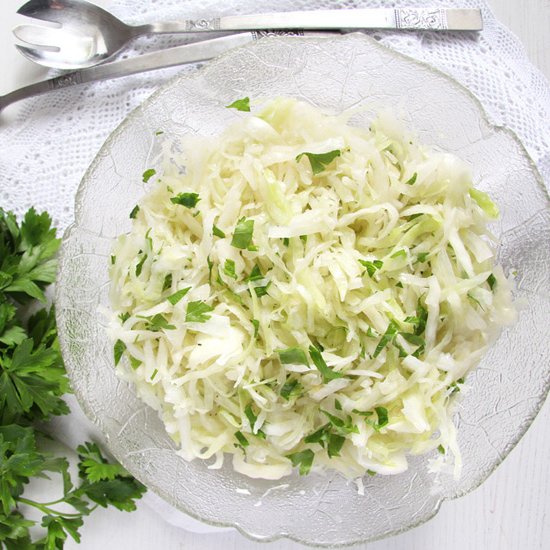 Simple White Cabbage Salad