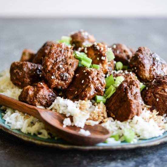 Slow Cooker Turkey Teriyaki Meatball