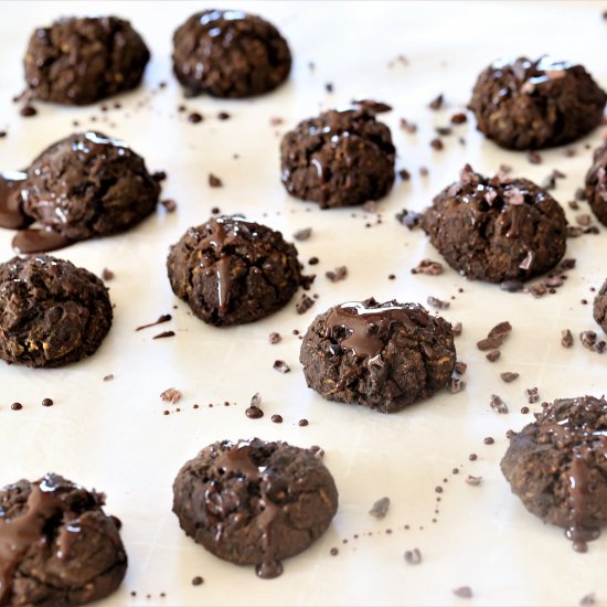 Chocolate Zucchini Brownie Bites