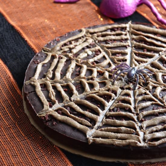 Halloween Spider Web Brownie