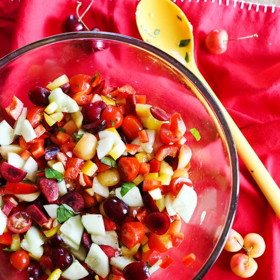 Cherry Gazpacho Salad