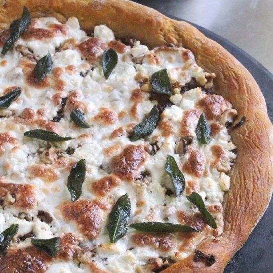 Goat Cheese and Sage Pizza