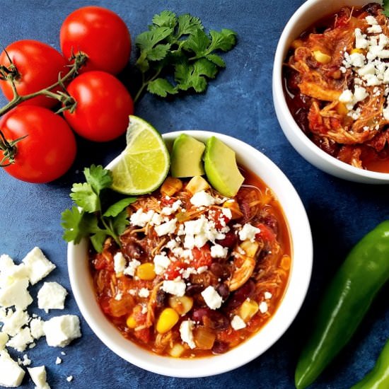 Slow Cooker Taco Chicken Chili