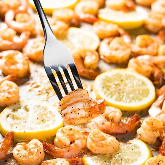 Sheet Pan Lemon Pepper Shrimp