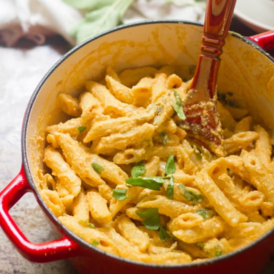 Creamy Vegan Pumpkin Pasta