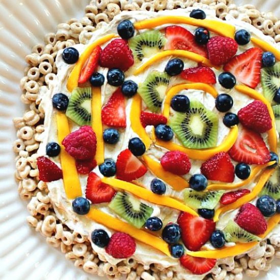 Cheerio Crust Fruit Pizza