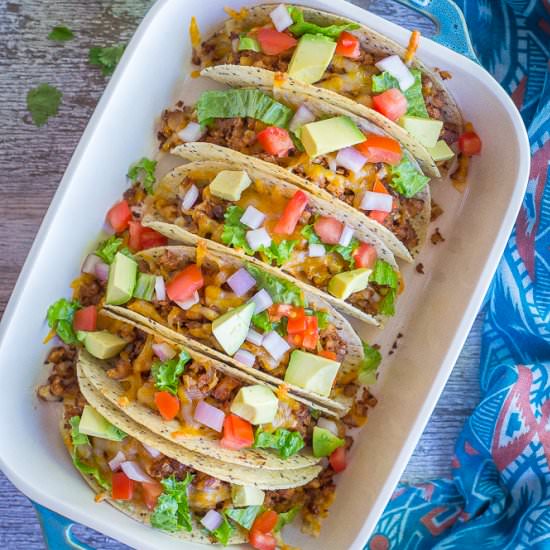 Tacos with Seasoned Cauliflower