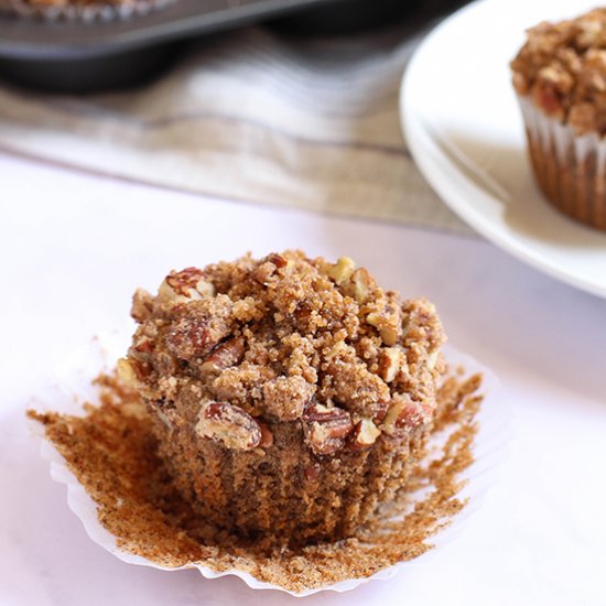 Vegan Pear Buckwheat Muffins