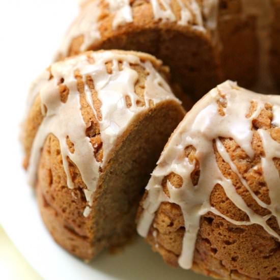 GF/V Apple Butter Bundt Cake