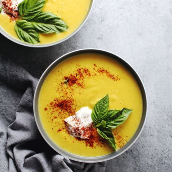 Spicy Acorn Squash Soup