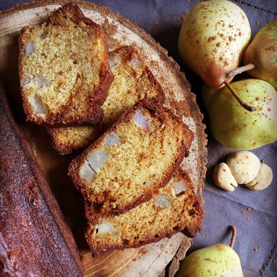 Caramel-Pear Pound Cake