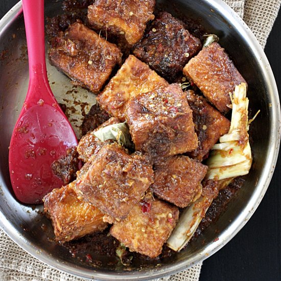 Balinese Sauce Fried Tofu