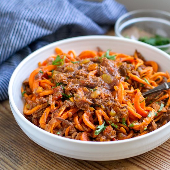 Shredded Beef Stew & Sweet Potato