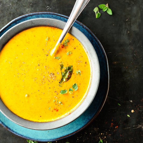 Italian Roasted Pumpkin Soup