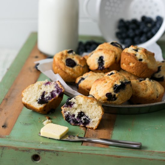 Buttermilk Blueberry Muffins