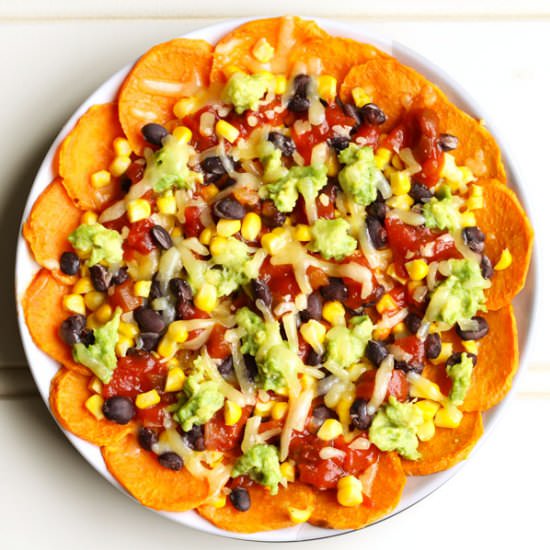 Vegetarian Sweet Potato Nachos