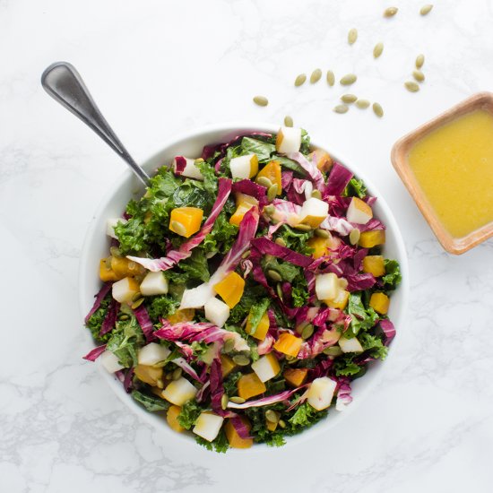 Asian Pear, Beet & Kale Salad